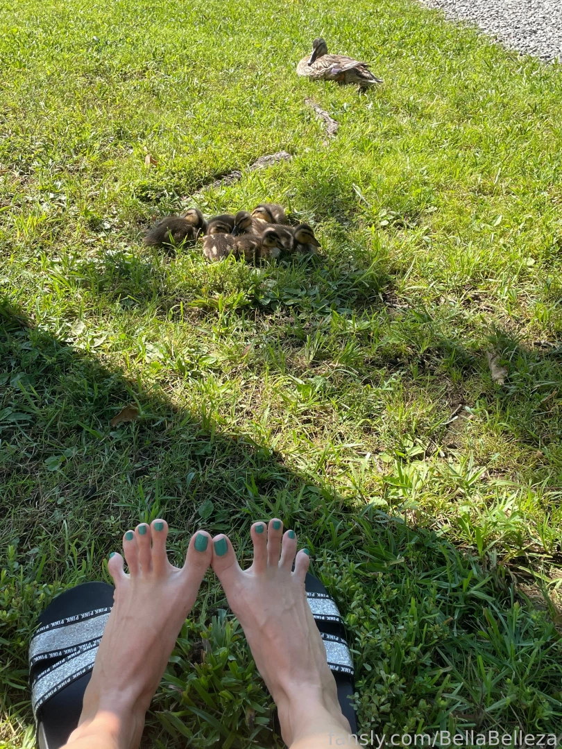 Having little ducks nibble and walk on my feet made me laugh so much part 2 