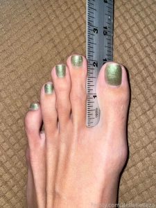 Enjoy some measurements of my feet and toes feet foot footfetish