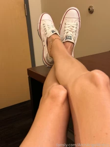 What s up chuck playing footsie in the office this morning with size part 1