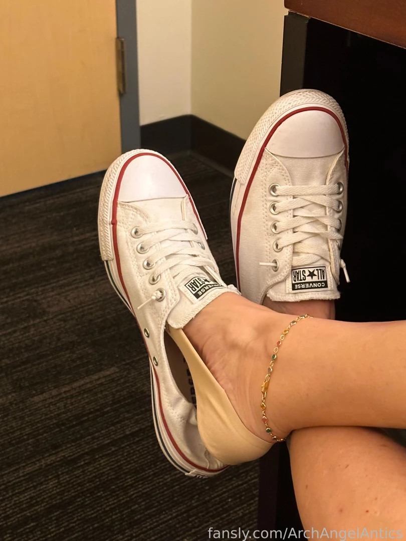 What s up chuck playing footsie in the office this morning with size part 10 