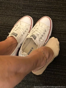 What s up chuck playing footsie in the office this morning with size part 7