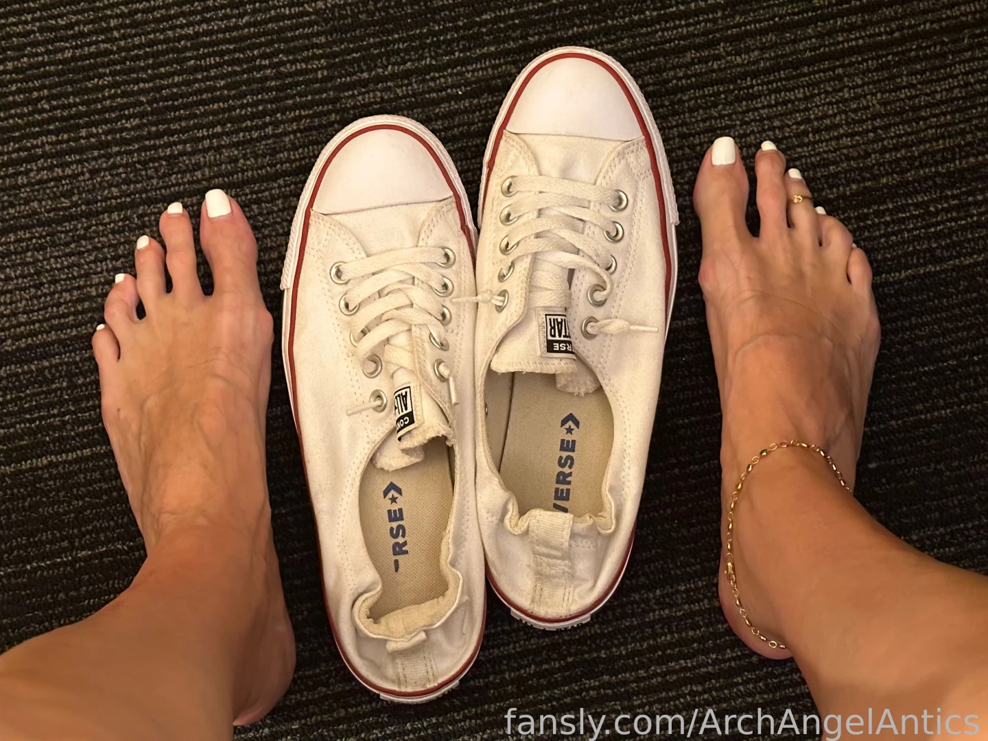 What s up chuck playing footsie in the office this morning with size part 5 