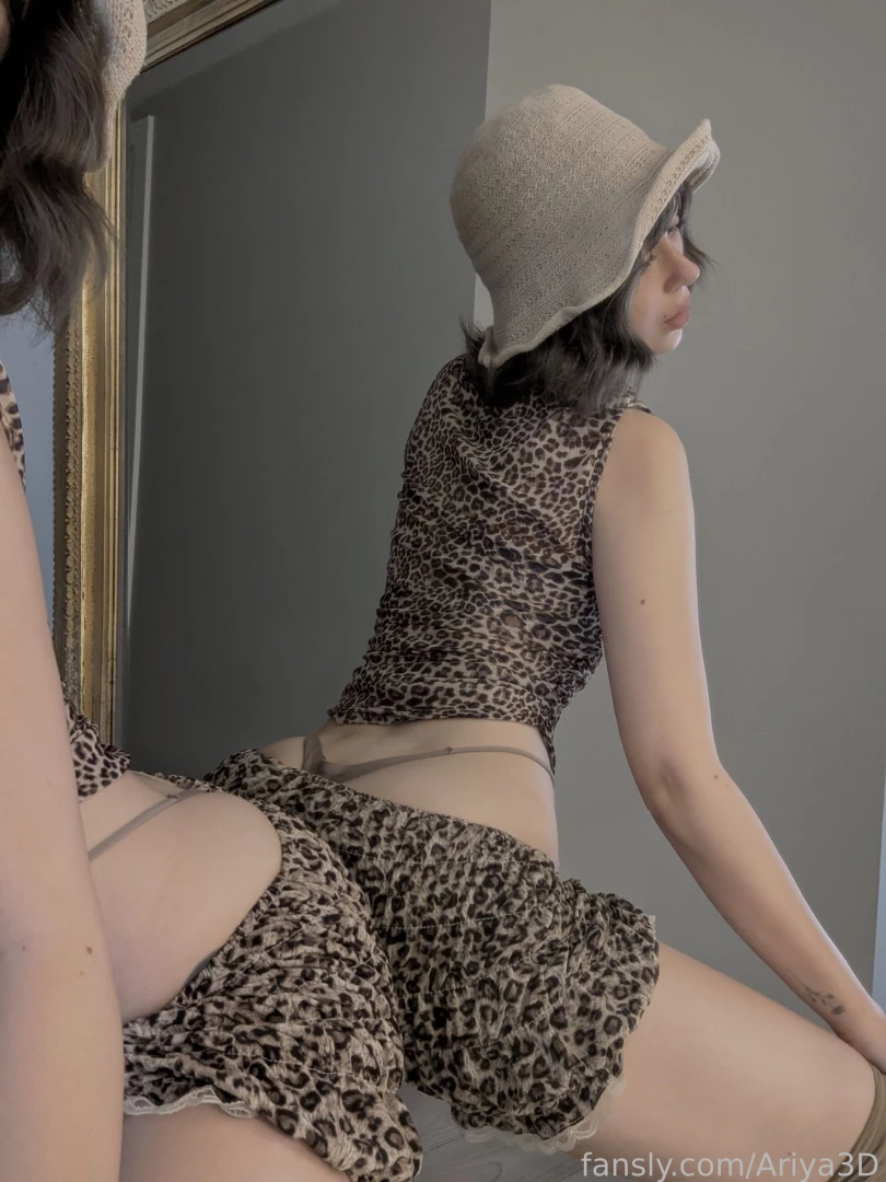 Stripping for you in front of this mirror uncensored nude leopard 