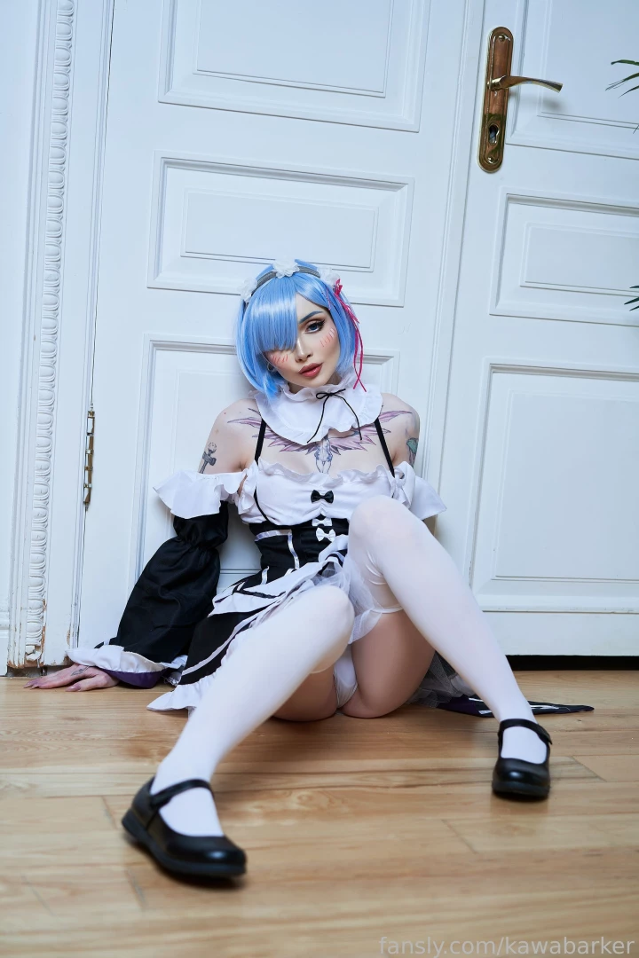 Good morning darling 3 treat cute rem with coffie bigboobs cosplay part 1 