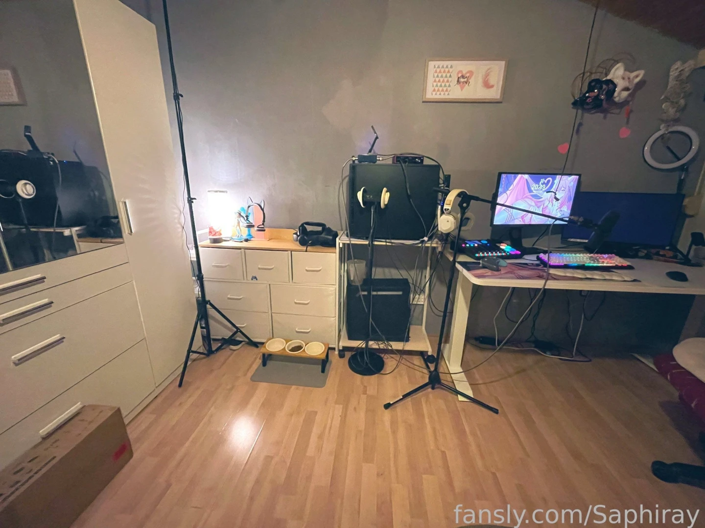 Setup almost complete just gotta figure out how to install monitor 
