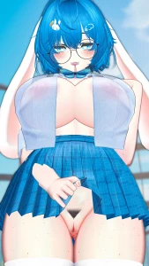 Follow me to the bathroom fyp foryou lewdtuber vr hentai bunnygirl part 1
