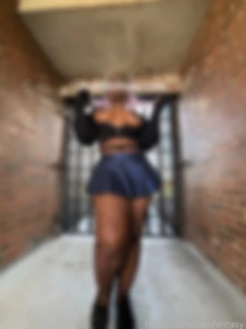 Miniskirt ass thong thong
