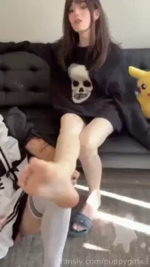 Heres a little footsie action to keep my loves warmed up heh later i