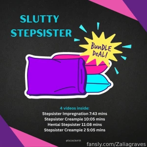 Slutty stepsister bundle 4 filthy videos for the price of 1 redhead