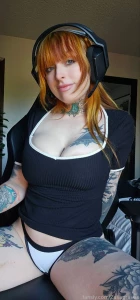 Do you game redhead ginger gingers redhair sexy bigtits booty tattoos