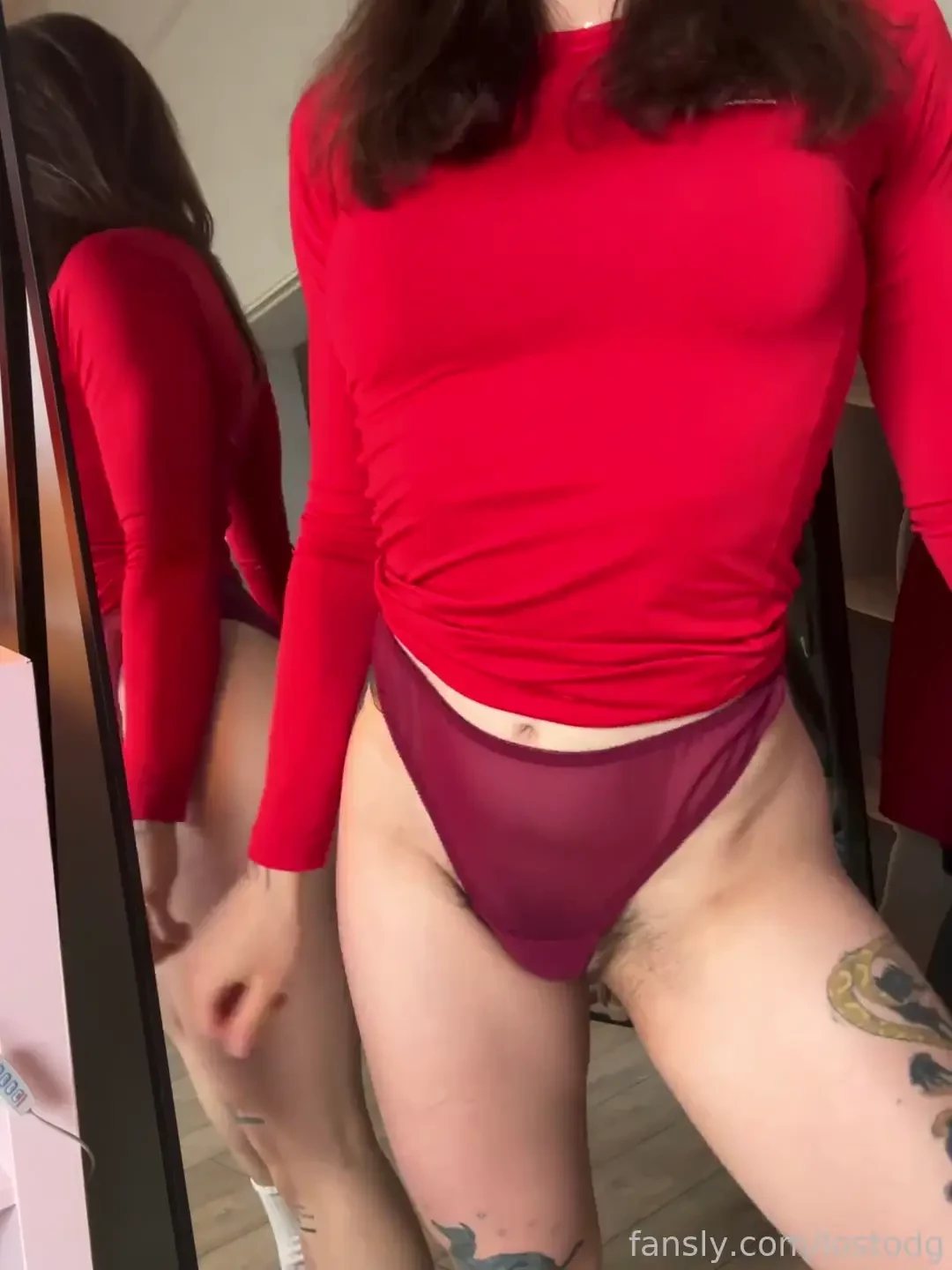 After seeing this huge dark bush did you notice how cute my butt is 