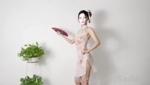 Chinese qipao black or white part 1