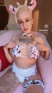 Want some milk fyp foryou cosplay shorthair tattoo glasses bikini tits