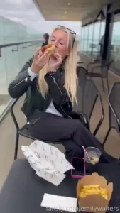 Would you take me on a cinema date public cinema hotwife blonde cute
