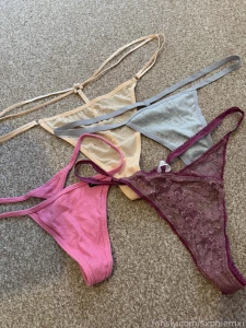 Wornpanties available 50 a pair with photoset postage x wornthong part 3