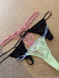 Wornpanties available 50 a pair with photoset postage x wornthong part 2