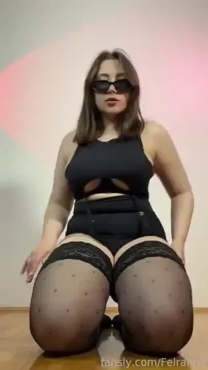 Guess my height 3 stockings curvy thick bigtits bbw chubby 