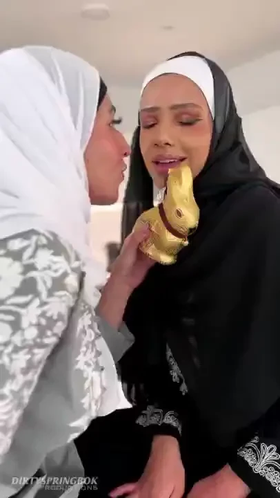 Such naughty hijabis eating easter chocolate when they know it s haram 