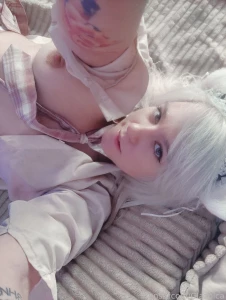 I m lying on the bed caressing myself a little part 1