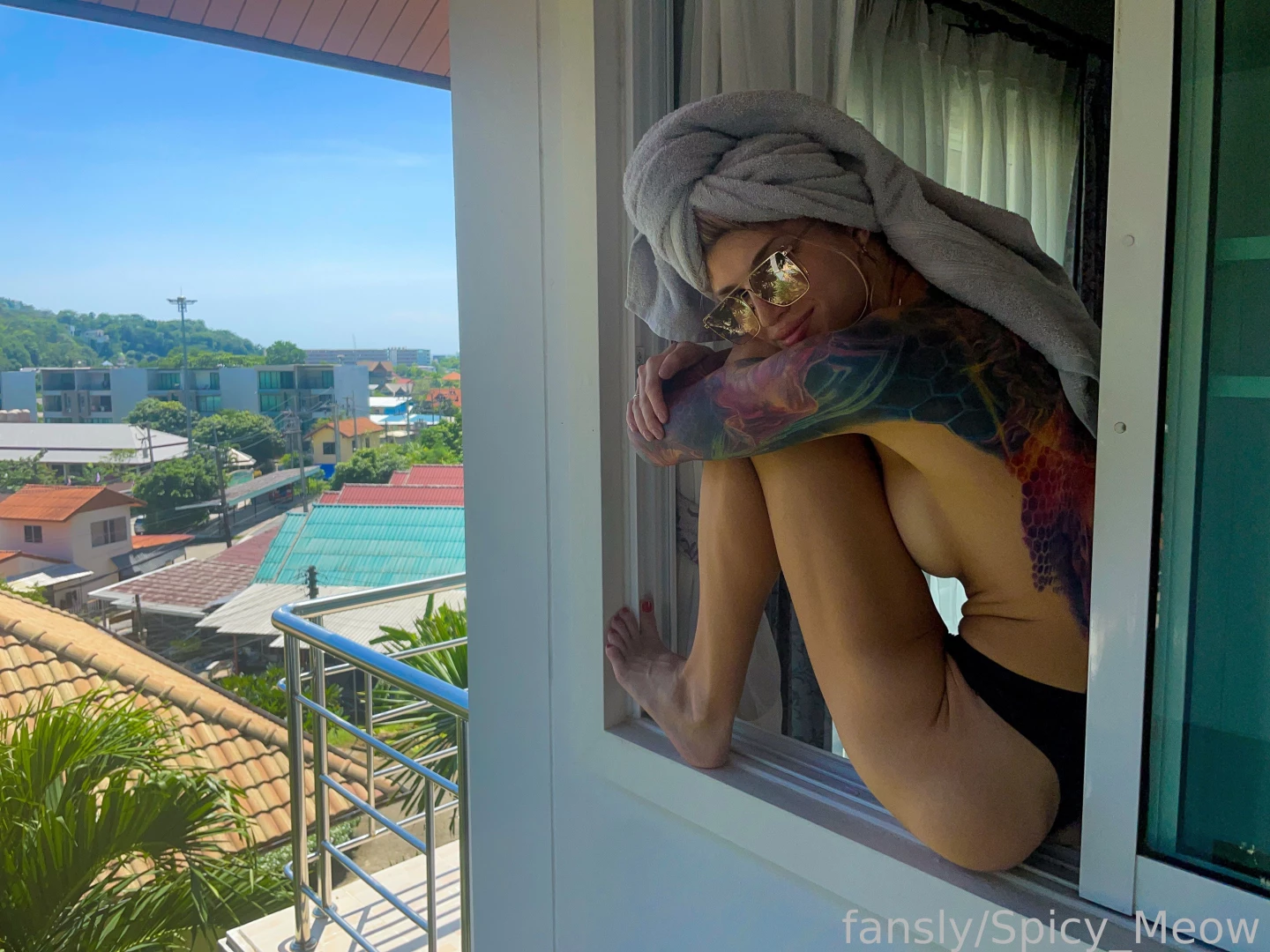 Enjoy the morning after shower mood trans hardcock beauty tease part 4 