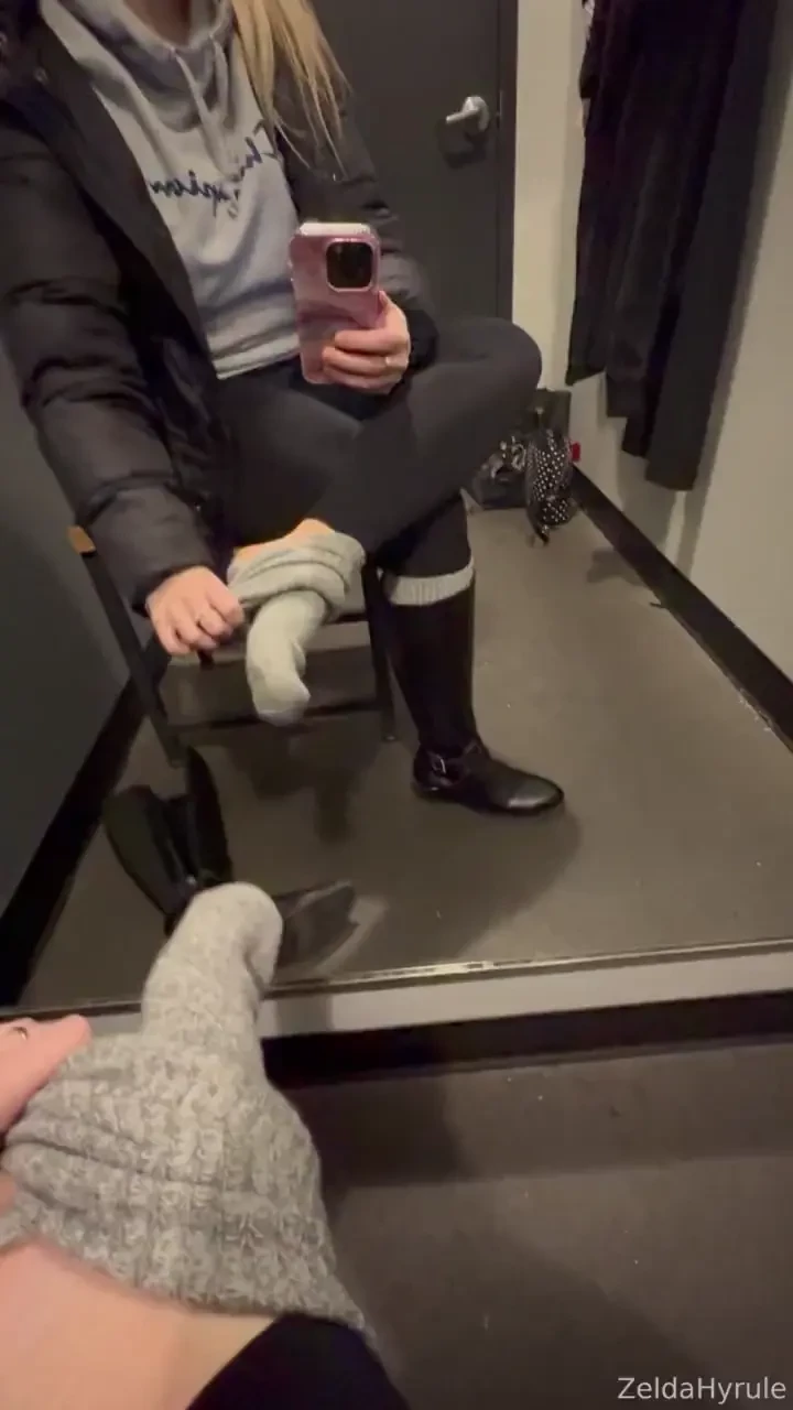 Sniffing and tasting my toes after wearing thick socks and boots made 