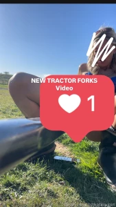 New tractor forks video watch me use the bale spike in some new