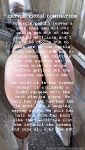 Cattle crush domination ella_rae and i use a massive realistic bbc to