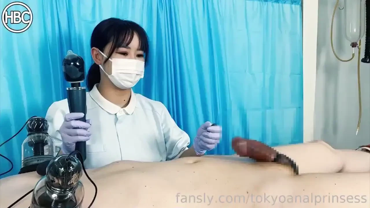 All dressed up in my lavender gloves and my nurse uniform i tie up my part 1 