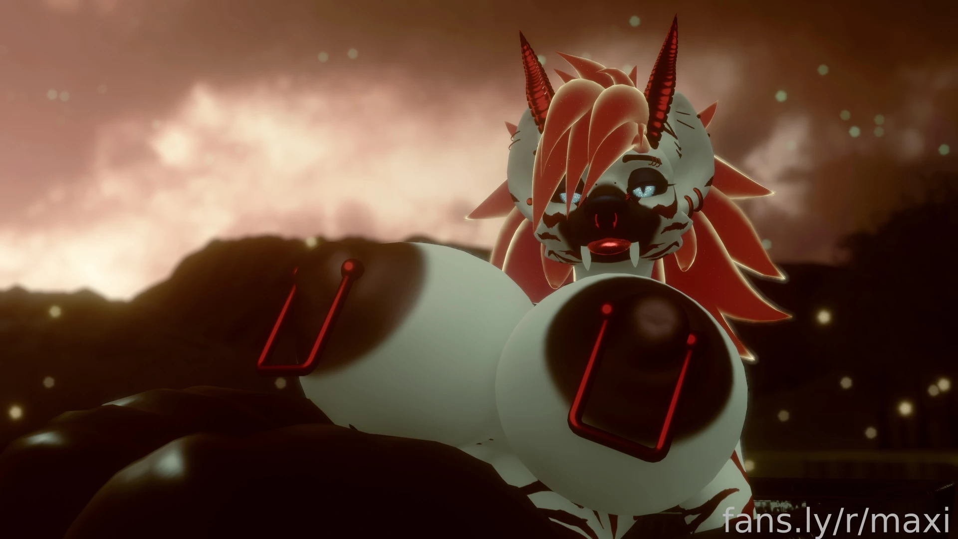 Lounging about showing off the titties the balls the curves the cock 