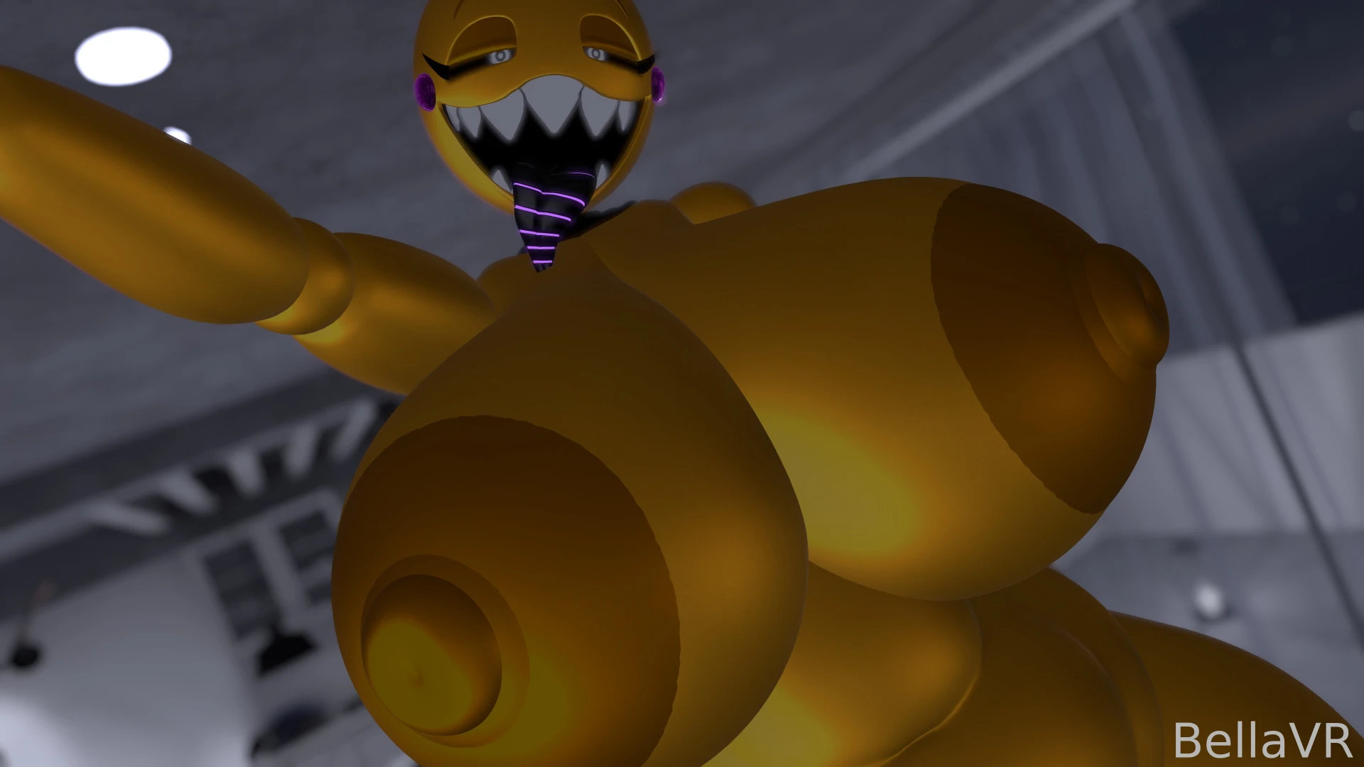 Good night chica fnaf tits boobs fishnets furry part 2 