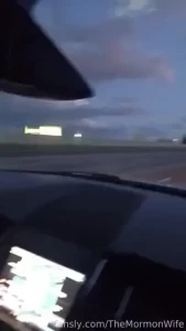 Driving with my big breast exposed