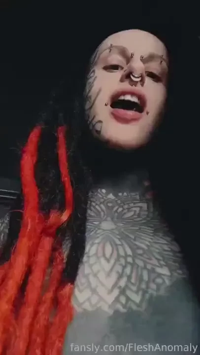 Playing with my black snake tounge 