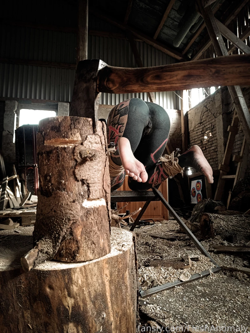 He tied me up and made sure i was very uncomfortable out in the part 1 