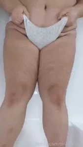 Pissing my panties and then pissing them again then pissing into them