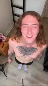 Happy thirsty thursday boobs tattoos sweaty trans transgender
