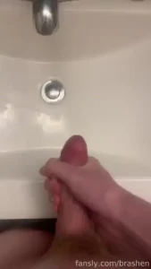 Who hasn t done this before quick cum in the sink solo orgasm femboy part 2