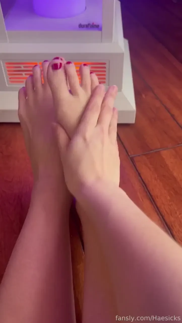 This is a nice little sheer set with a video of me warming up my feet part 9 