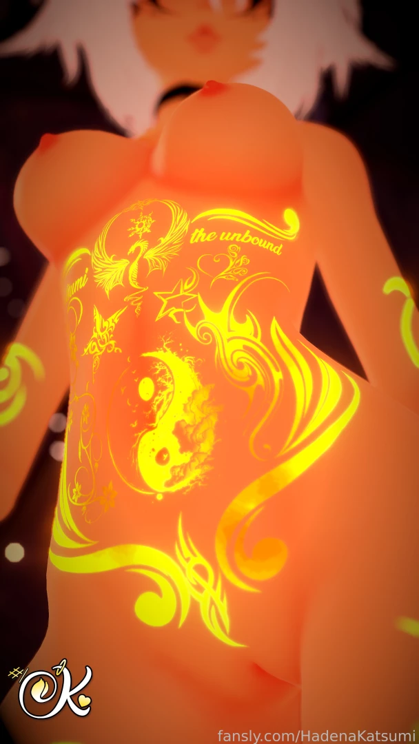 New eyes face and belly tattoos 