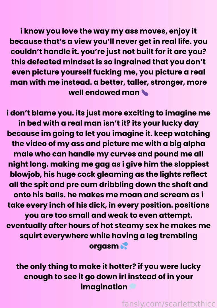 Fyp femdom cuckold humiliation domination pawg snowbunny phatass 