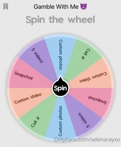Spin the wheel part 5