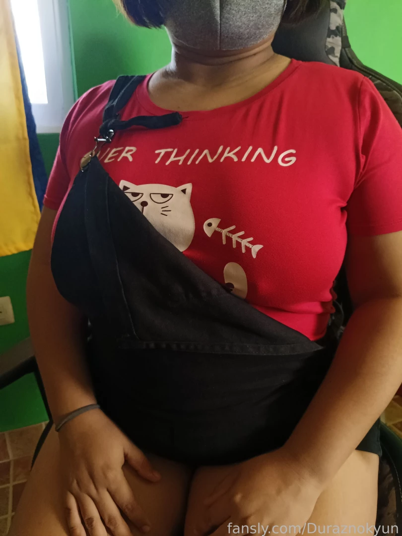 Wearing some cute overalls one of the buttons broke 