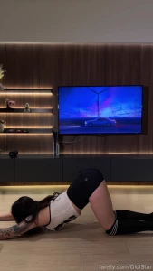 Morning stretching done brunette sexy pawg naughty yoga sexting custom