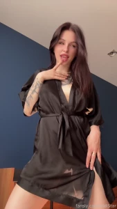 You noticed labia under the see-through robe didistar sexy young