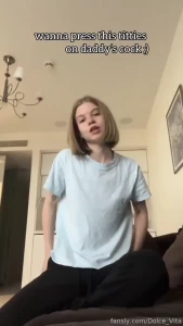 Wanna press this titties on daddy s cock fyp bigass pawg thick young