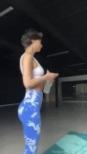 During yoga class today i m still thinking to make pics or video of me