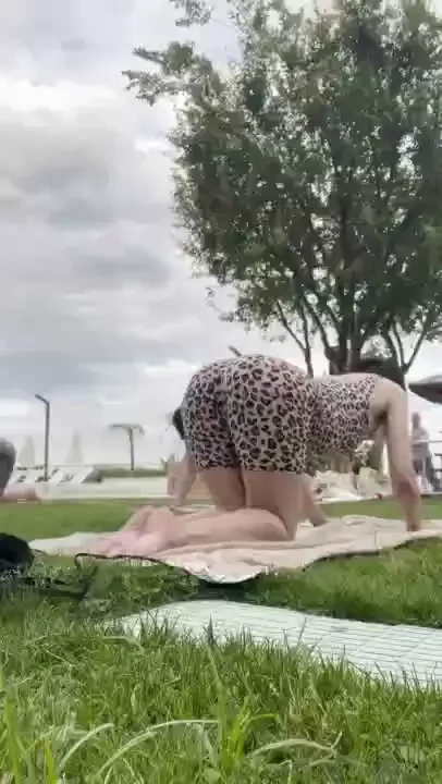 Yoga even during vacation must be done fyp now foryou beauty petite 