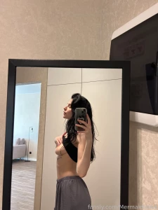 Selfie before going out boobs solo gf wet horny titties babygirl small