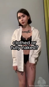 Choose only one option fyp bigtiddygothgf lingerie altgirl gothgirl