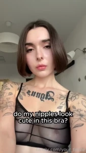 Feel free to suck on them btw lt 3 fyp perky egirl goth gamergirl