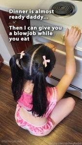 I ll give you a blowjob while you eat dinner daddy young petite asian